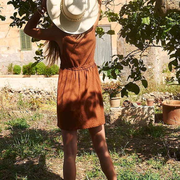 Free People Beach • summertime button front mini dress - Picture 2 of 12